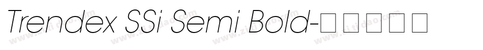 Trendex SSi Semi Bold字体转换
